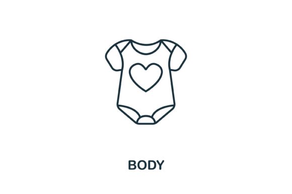 Body Icon from Baby Things Collection: A Practical Design Resource for Modern Projects