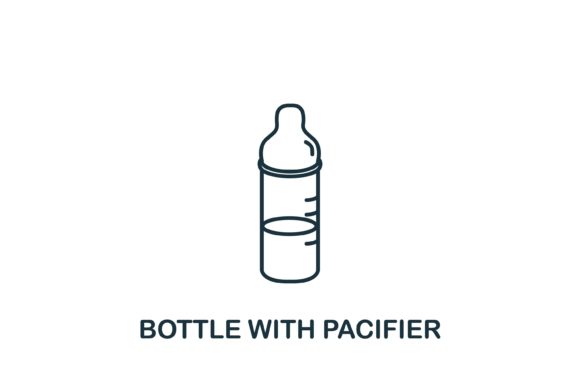 Bottle with Pacifier: A Practical Design Element for Modern Web and Infographics