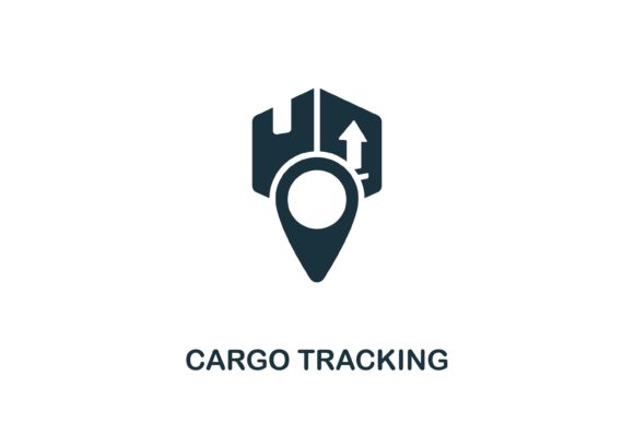 Cargo Traking Icon: Clean Design for Versatile Visual Projects