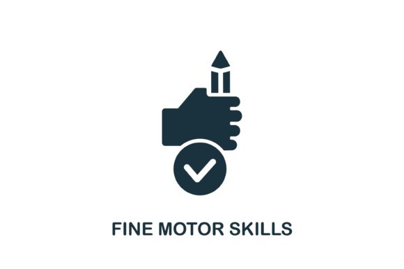 Fine Motor Skills Icon: A Minimalist Design Asset for Modern Visual Communication