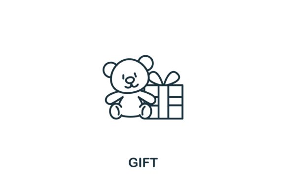 Gift Icon for Baby Things Collection