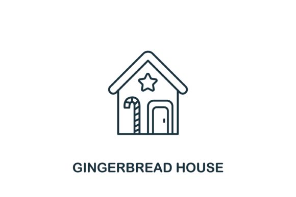 Gingerbread House Icon: A Versatile Design Element for Modern Visual Projects