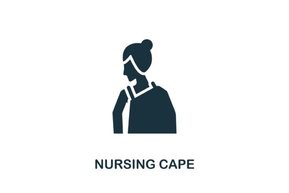 Nursing Cape Icon: A Versatile Design Element for Modern Web and Graphic Projects