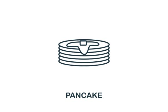 Pancake Icon from Bakery Collection: A Versatile Design Element for Modern Creatives