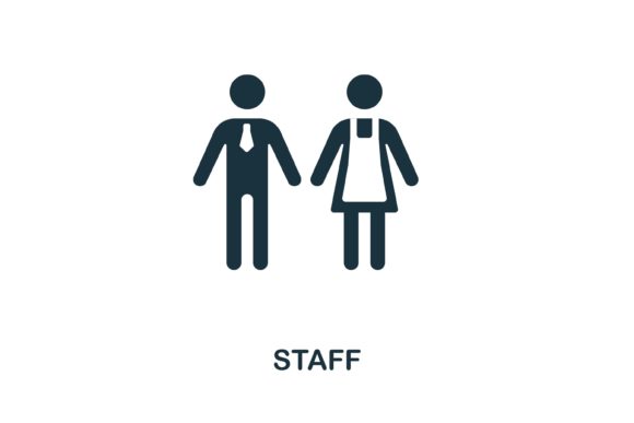 Staff Icon: A Modern Design Essential for Business Recruitment and Web Graphics