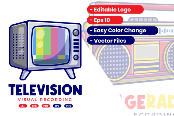 Vintage Television Cartoon Logo: A Timeless Design Choice for Creative Projects